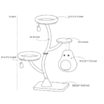 Michu Verde Solid Wooded Base Cat Tree - Image 21