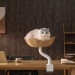 Michu DeskMate Sustainable Desk-Mounted Side Companion Cat Tree - Image 9