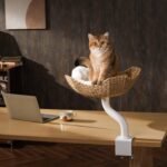 Michu DeskMate Sustainable Desk-Mounted Side Companion Cat Tree - Image 13