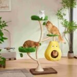 Michu Verde Solid Wooded Base Cat Tree - Image 2