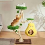 Michu Verde Solid Wooded Base Cat Tree - Image 4
