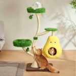 Michu Verde Solid Wooded Base Cat Tree - Image 5