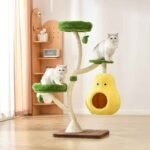 Michu Verde Solid Wooded Base Cat Tree - Image 3