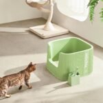 Michu XXL Sage Deluxe Cat Litter Box - Spacious Design - Image 6