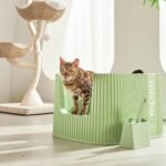 Michu XXL Sage Deluxe Cat Litter Box - Spacious Design - Image 4