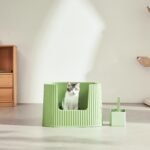 Michu XXL Sage Deluxe Cat Litter Box - Spacious Design - Image 7