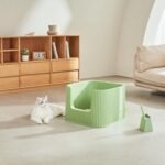 Michu XXL Sage Deluxe Cat Litter Box - Spacious Design - Image 9