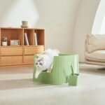 Michu XXL Sage Deluxe Cat Litter Box - Spacious Design - Image 10