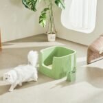 Michu XXL Sage Deluxe Cat Litter Box - Spacious Design - Image 11