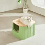 Michu XXL Sage Deluxe Cat Litter Box - Spacious Design - Image 12