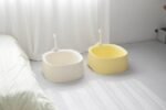 Michu Macaron High Edge Cream White Open Style Extra Large Cat Litter Box Designed by MEOOF XL - Image 17