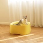 Michu Macaron High Edge Cream White Open Style Extra Large Cat Litter Box Designed by MEOOF XL - Image 18
