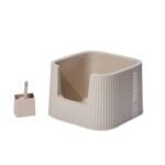 Michu XXL Coral, BoBa & Sage Deluxe Cat Litter Box - Spacious Design - MichuPet