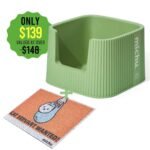 Michu XXL Sage Deluxe Cat Litter Box - Spacious Design - Image 14