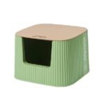 Michu XXL Sage Deluxe Cat Litter Box - Spacious Design - Image 2