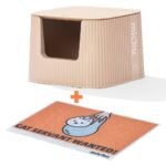 Michu XXL Coral, BoBa & Sage Deluxe Cat Litter Box - Spacious Design - MichuPet