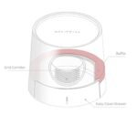 Michu XL Castle 2-in-1 Semi- Closed Cat Litter Box with Scratch Basin & Scoop Included, White - Image 13