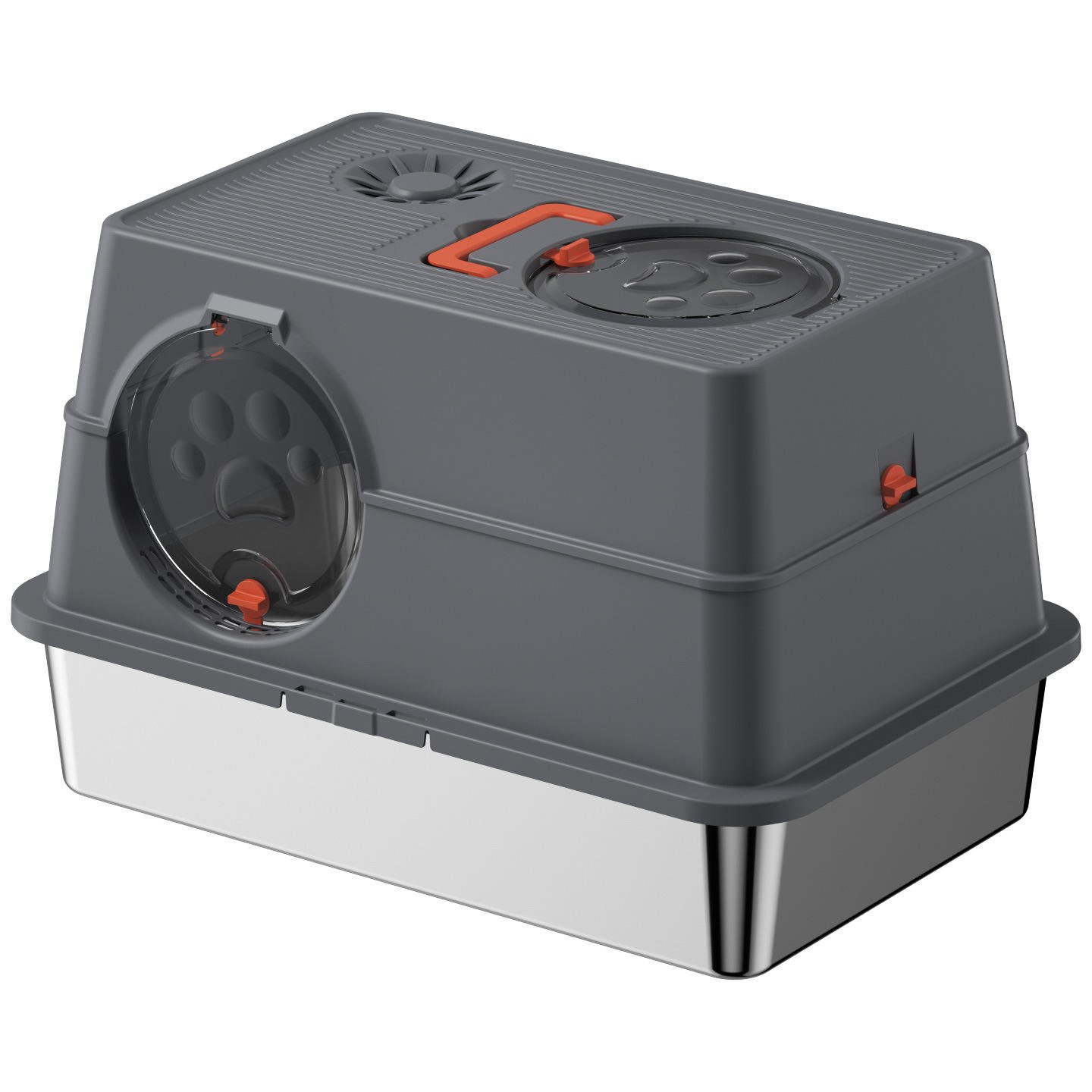 H1ce38358d20743e699c4e907b0cf2eb5m Side-Opening Fully Enclosed Foldable Cat Litter Box with Anti-Splash Design - Image 1